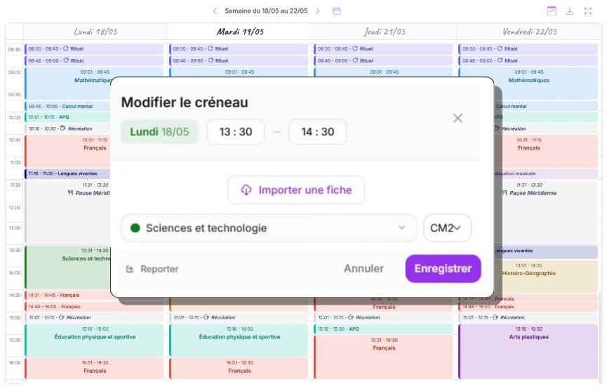 Cahier journal — aperçu PDF