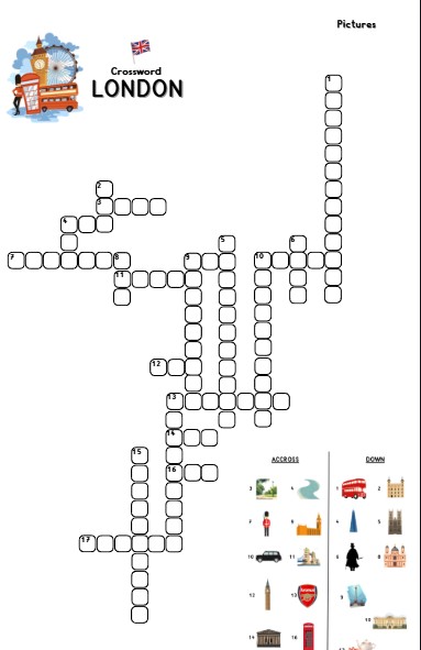 Anglais CM1 / CM2 — crosswords — london
