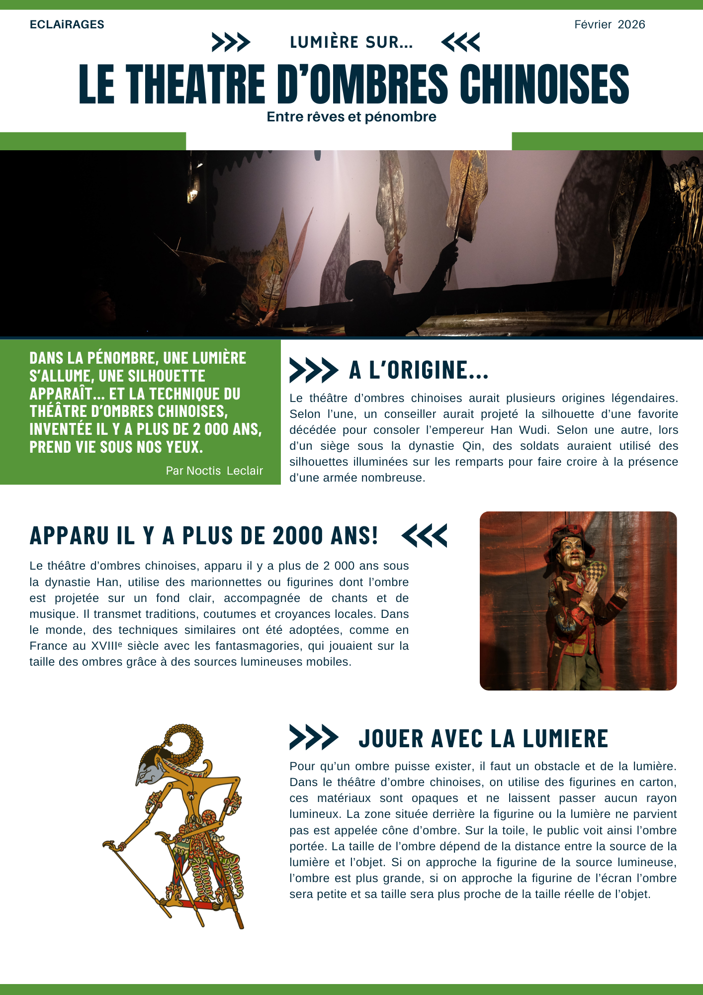 Sciences CM1 — LUMIERE — SEANCE3 — Article