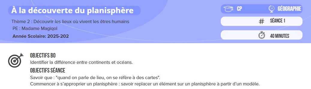 Le domaine et les objectifs BO — illustration